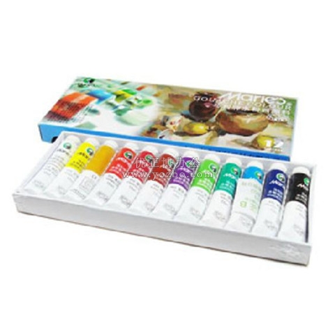 马利 12色水粉颜料12ml 7312