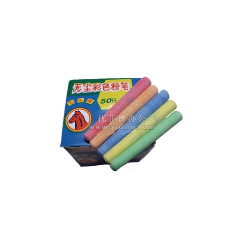 马头牌 50庄装无尘彩色粉笔