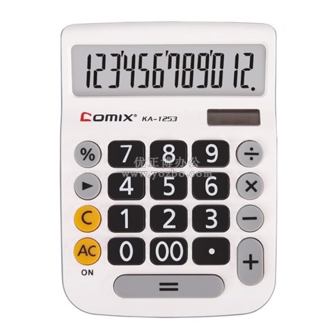 齐心(comix) 时尚桌面型计算器 大台机KA-1253