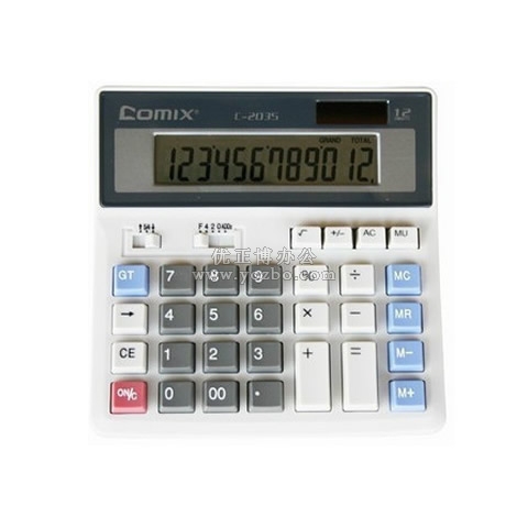 齐心电脑按键计算器 中大台机C-2035