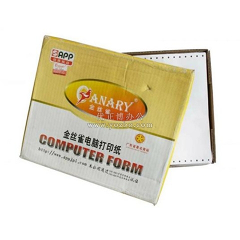金丝雀电脑打印纸 80列三层 1200张/箱