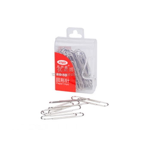 益而高EG-8D 银色回形针 50枚/盒