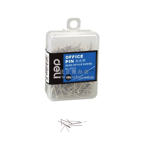 得力0023 大头针（胶盒）