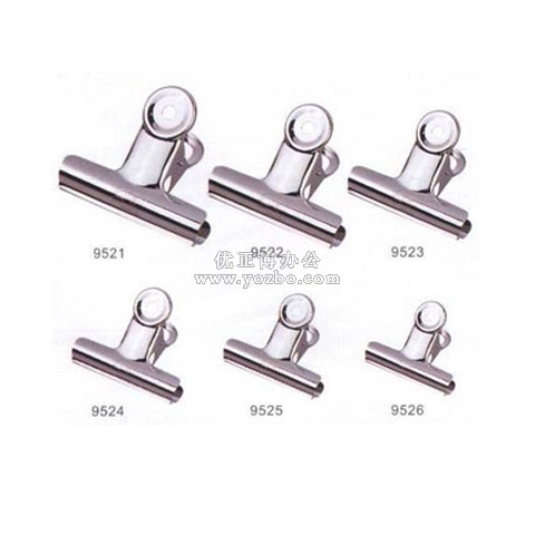 得力 圆形铁票夹 规格19~76mm 6只装/包