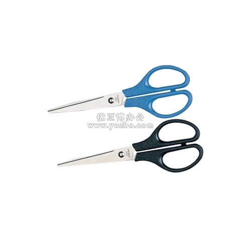 得力0603 办公剪刀 安全圆角设计 规格170mm 