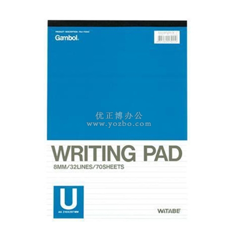 渡边Gambol A4-708拍纸本 A4/70页