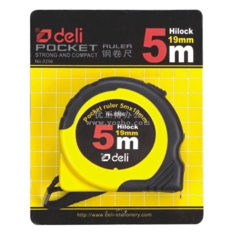 得力8206 钢卷尺 5mx19mm