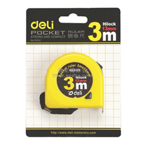 得力8205 钢卷尺 3mx16mm