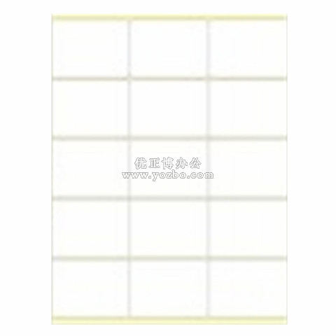 A4进口不干胶 电脑打印标签 哑面70*50.8mm 15小张/页