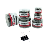 得力文具 筒装黑色长尾票夹 规格15~51mm