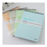 渡边 SA6506X 竖翻线圈本 螺旋装订本 A6/50页