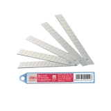 得力2012 美工刀片（小） 0.4x9x80mm 10片/盒