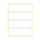 A4进口不干胶 电脑打印标签 哑面61*192mm 4小张/页