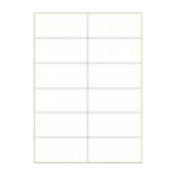 A4进口不干胶 电脑打印标签 哑面48*105mm 12小张/页