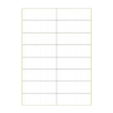 A4进口不干胶 电脑打印标签 哑面37*105mm 16小张/页