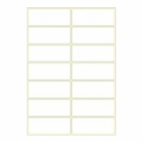 A4进口不干胶 电脑打印标签 哑面105*42.3mm 14小张/页