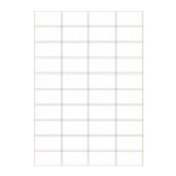 A4进口不干胶 电脑打印标签 哑面52.5*29.7mm 40小张/页