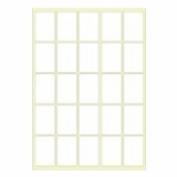 A4进口不干胶 电脑打印标签 哑面55*37mm 25小张/页