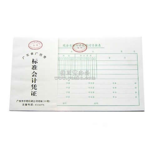 华苑 标准会计凭证 现金及银行存款收付日报表(50页,T6） 