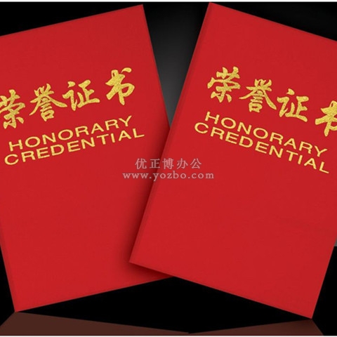 荣誉证书 99 绒面压金