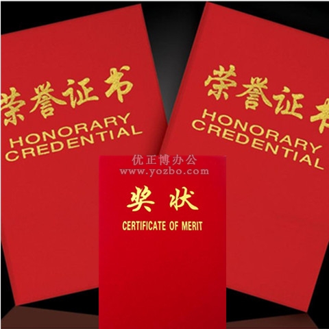 奖状 99 绒面压金