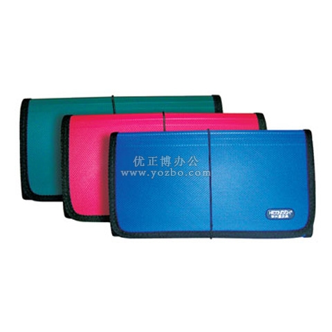 和兴盛 F4303J 针织纹包边票据包 十二格 A5