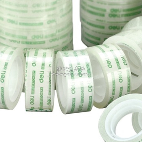 得力 透明胶 文具胶带 30064型 18mm*20y