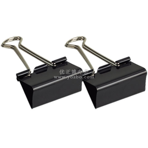 齐心B3605黑色长尾票夹 51mm 12个/纸盒