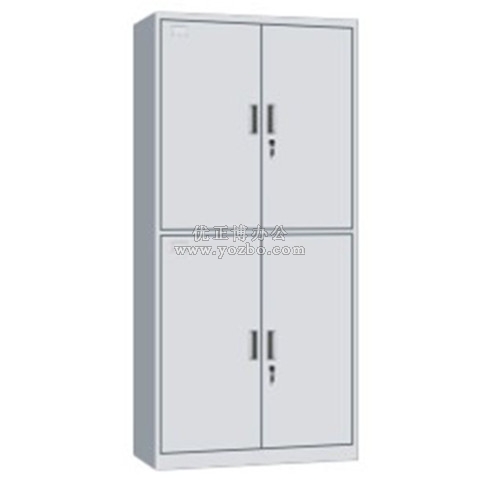 钢制办公资料柜 LB-W-019通体双节柜 带锁铁皮柜