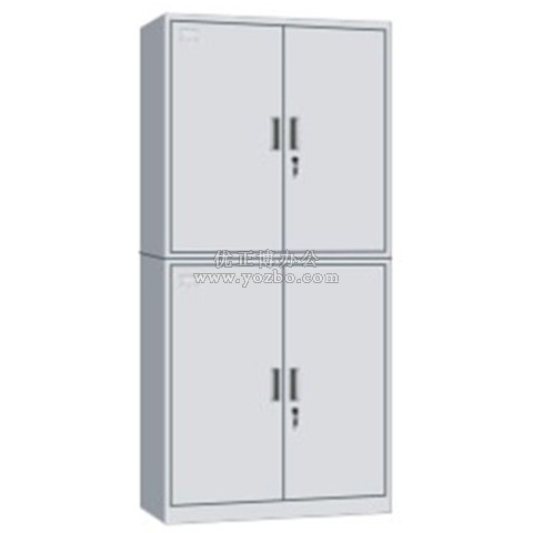 钢制办公资料柜 LB-W-020分体双节柜 带锁铁皮柜