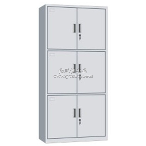 钢制办公资料柜 LB-W-025通体三节柜 带锁铁皮柜