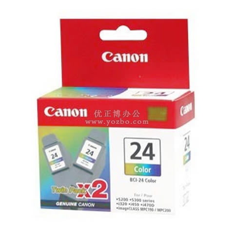 佳能 BCI-24C 彩色墨盒 2支装