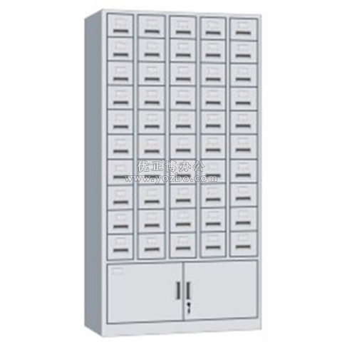 钢制文件柜 LB-W-044二十目录柜 带锁铁皮目录卡片柜