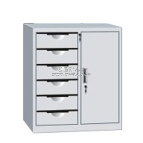 钢制文件资料柜 LB-W-049单门六斗资料柜