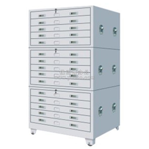 钢制文件资料柜 0号底图柜 H1680*W1300*D900mm