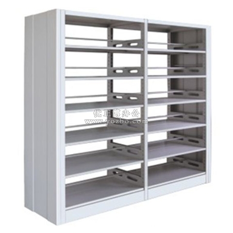 钢制书架 LB-S-008双柱双面书架（二组）