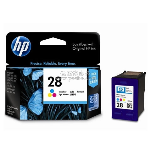 惠普 28号C8728AA 彩色墨水盒 