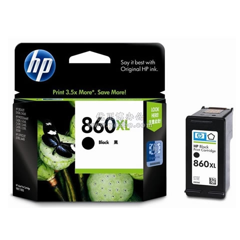 惠普 860XL号CB336ZZ 高容黑色墨盒