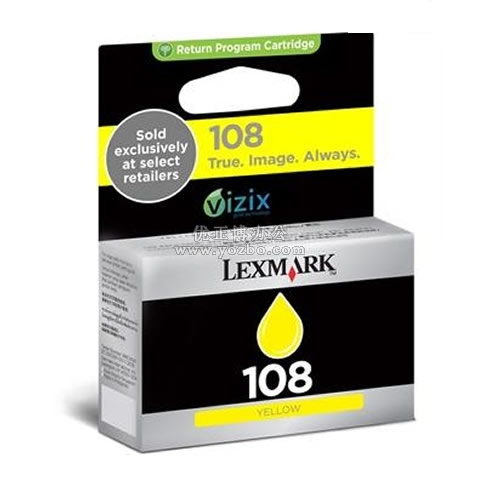 利盟 108黄色墨盒 (14N0342A)