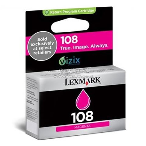 利盟 108品红色墨盒 (14N0340A)