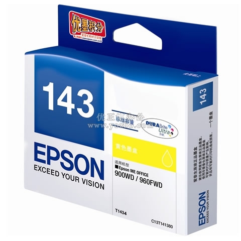 爱普生 T1434 标准容量黄色墨盒 C13T143480