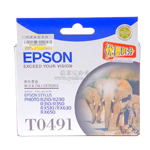 爱普生 T0491 黑色墨盒 C13T049180BD