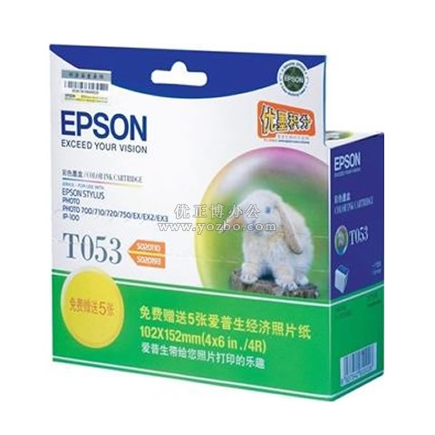 爱普生 T053 两支装彩色墨盒 C13T053082BC