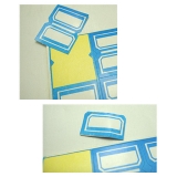 劲威 A4不干胶 对折分类标签 