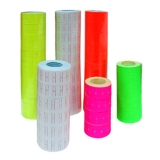 单排 荧光彩色打价纸 标价纸 打码纸 MX5500专用