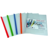 华杰 透明Q杆透明磨砂抽杆夹CL6003(32C) A4