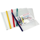 华杰 实色Q杆透明磨砂抽杆夹CL6004(23C) A4