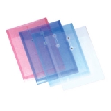 和兴盛 推开式透明捆绳文件袋F118 A4