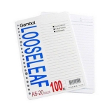 渡边 A5活页纸 20孔活页芯 LL1101 100页