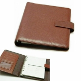 红缘 活页记事本 便携式笔记本 高级仿皮 100页